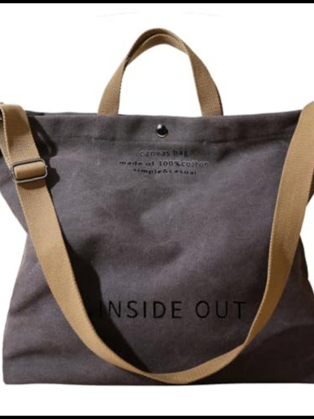 Large Canvas Tote Bag Casual Shoulder Crossbody Top Handle Bag